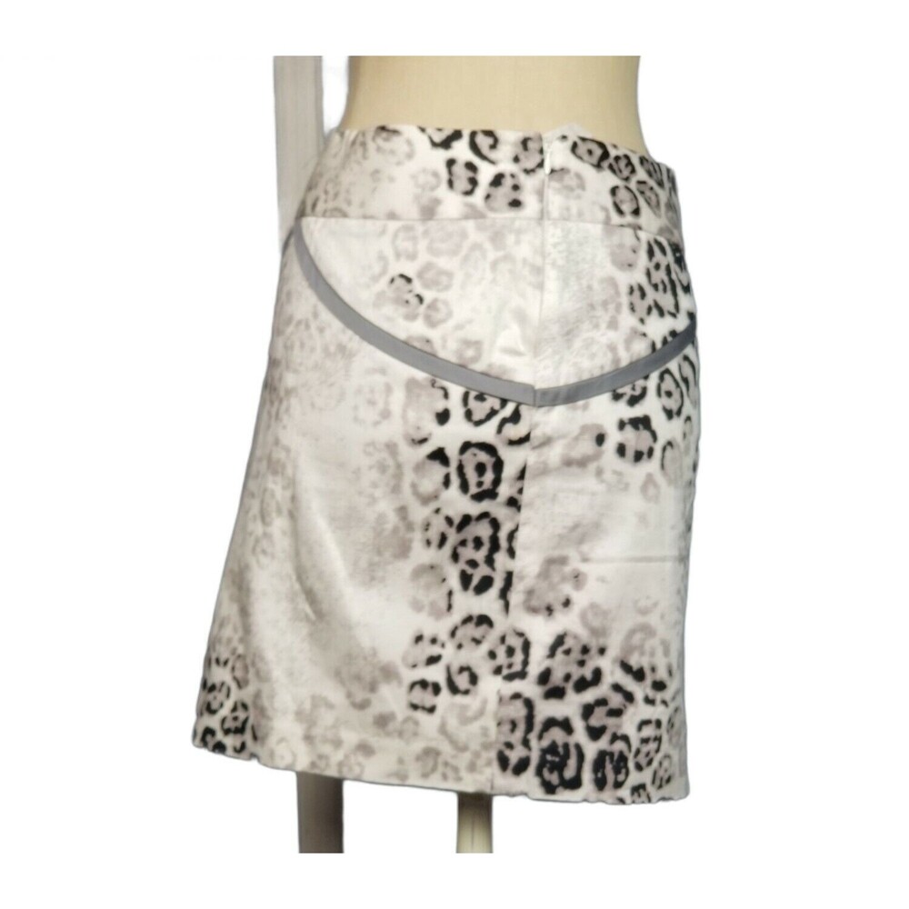 Emilio Pepe Italy Animal Print Mini Skirt Size 0